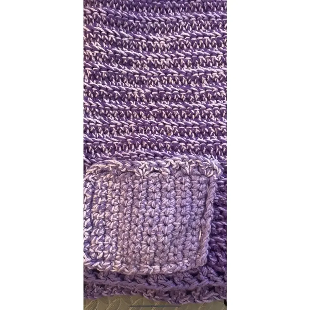 Handmade purple scarf