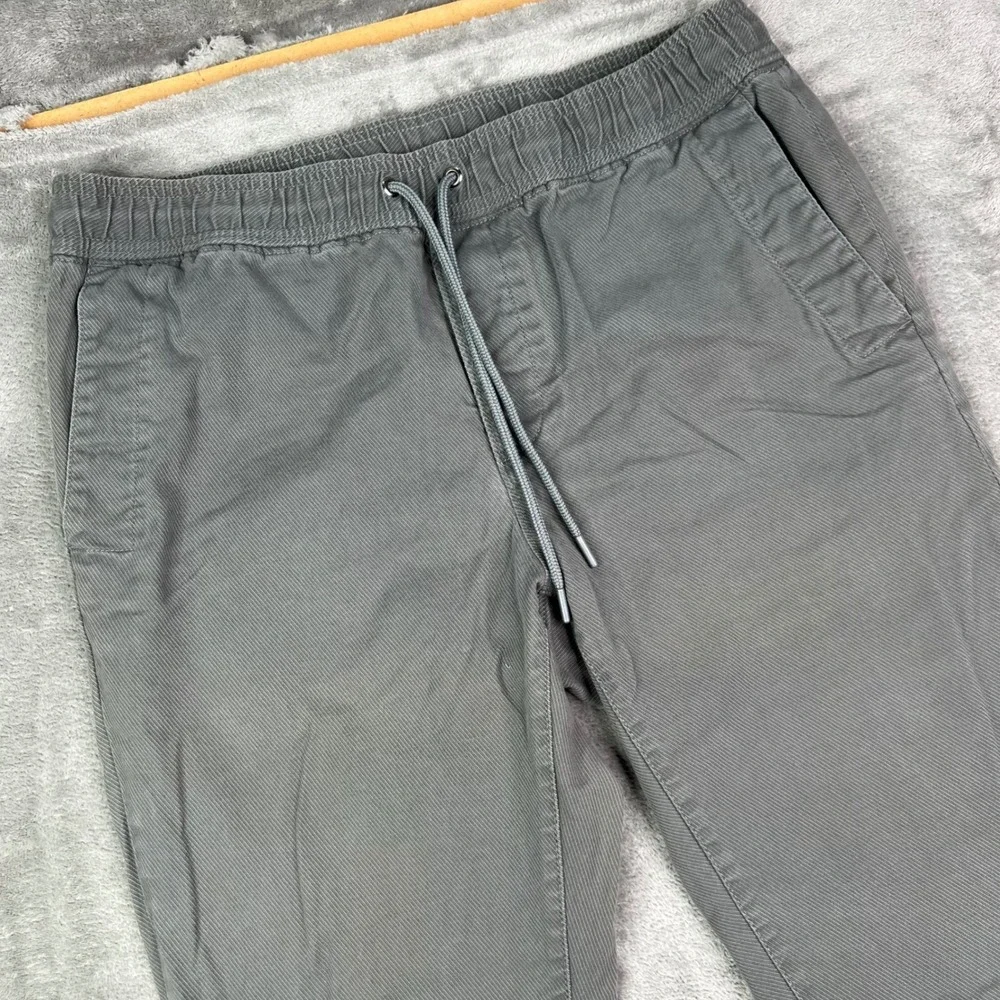 Banana Republic Aiden Fit Joggers Mens 33x32 Fit 33x30 Grey Cotton Twill Cuffed