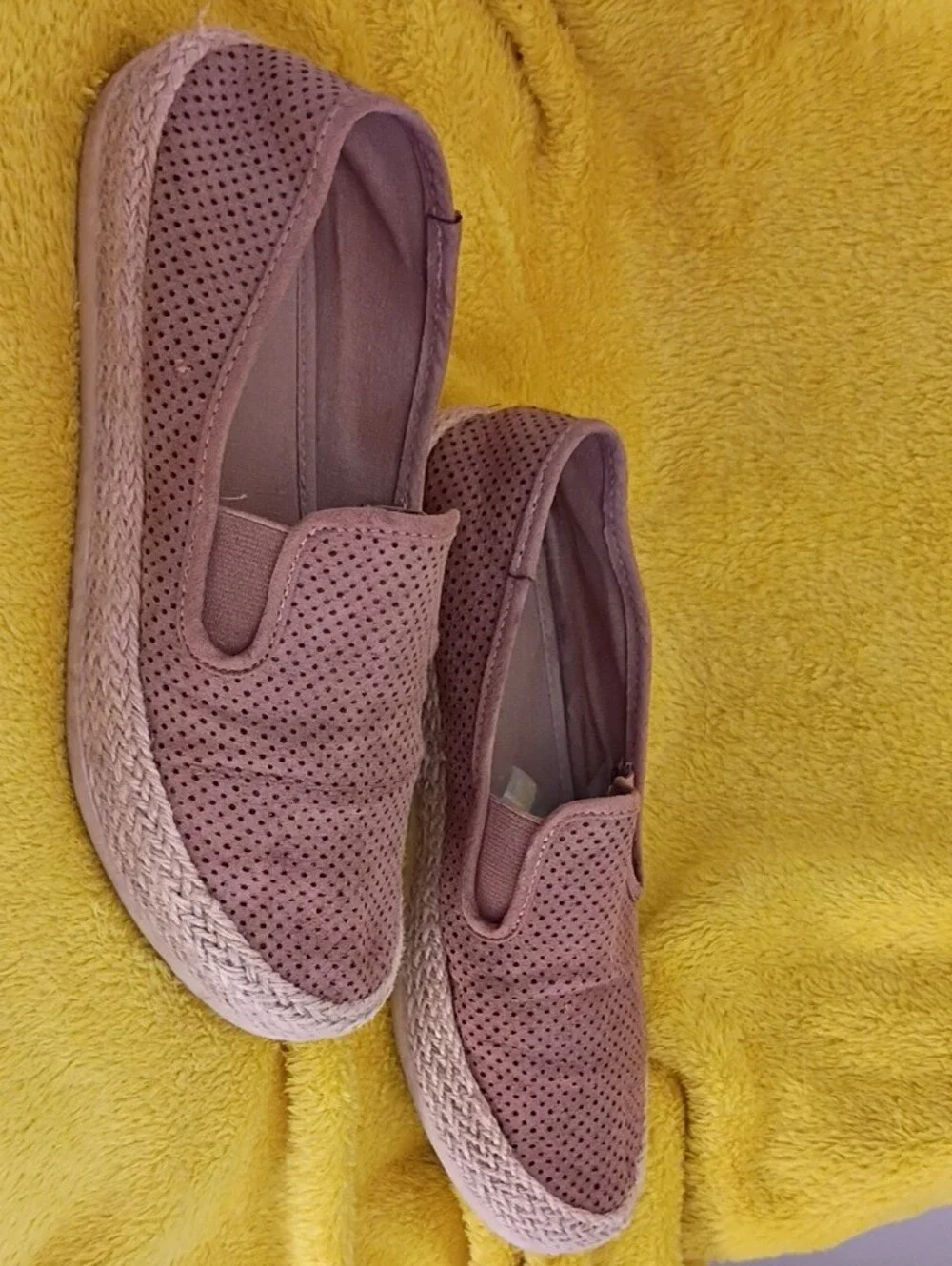 Esprit perforated suede