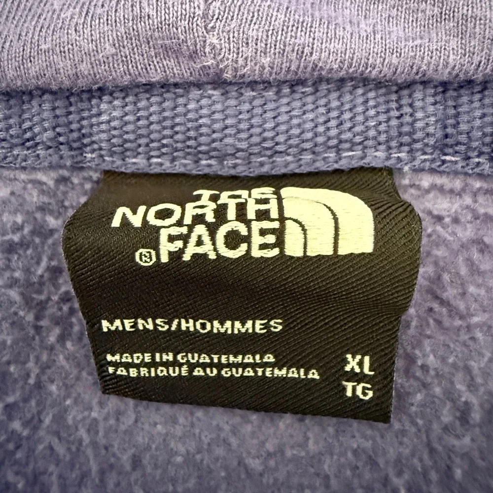 The North Face Hoodie Mens XL Purple Steamboat Never Stop Exploring Graphic