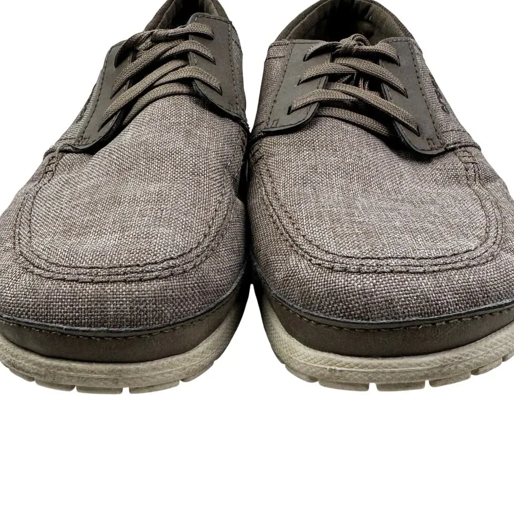 Crocs Santa Cruz Playa Canvas Lace Up Boat Deck Casual Shoes Men's Size 10