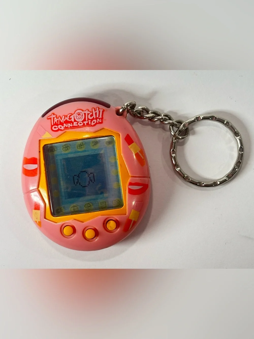 Tamagotchi Connection Pink Red Lips Lipstick Bandai 2004 Rare Tested Works