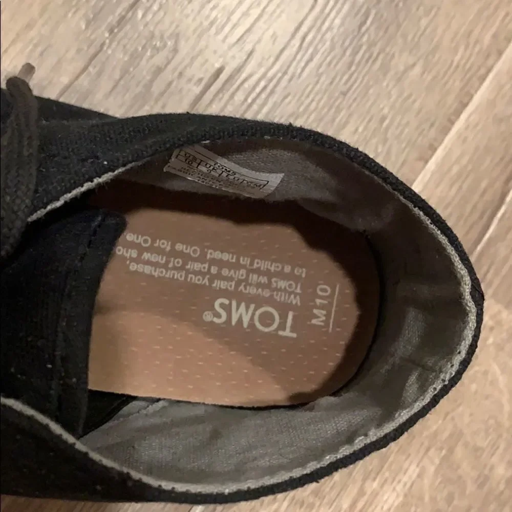 Toms used one
