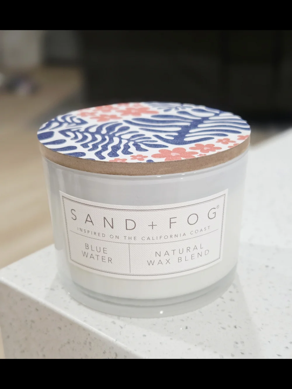Sand + Fog Blue Water Natural Wax Blend Candle 12oz (Disc. Scent)