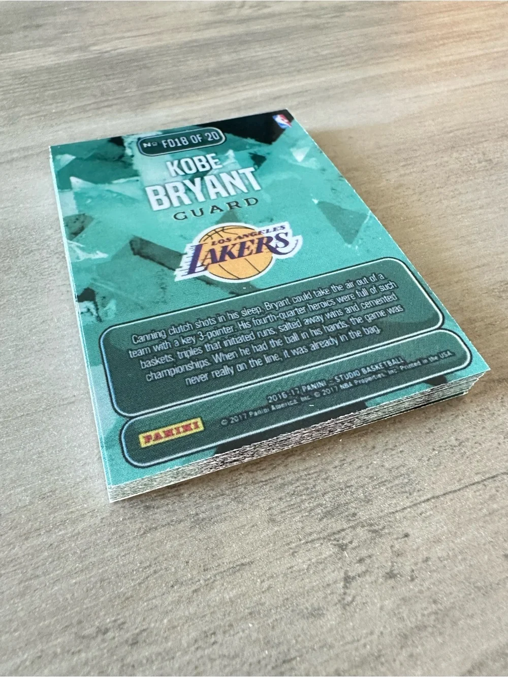 Panini kobe bryant