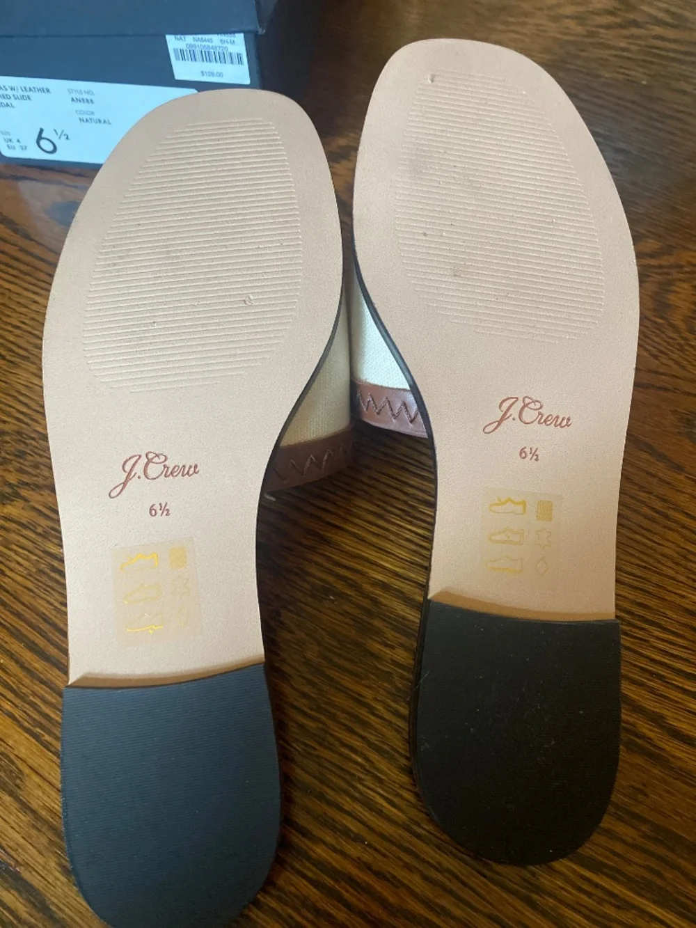 J. Crew new leather