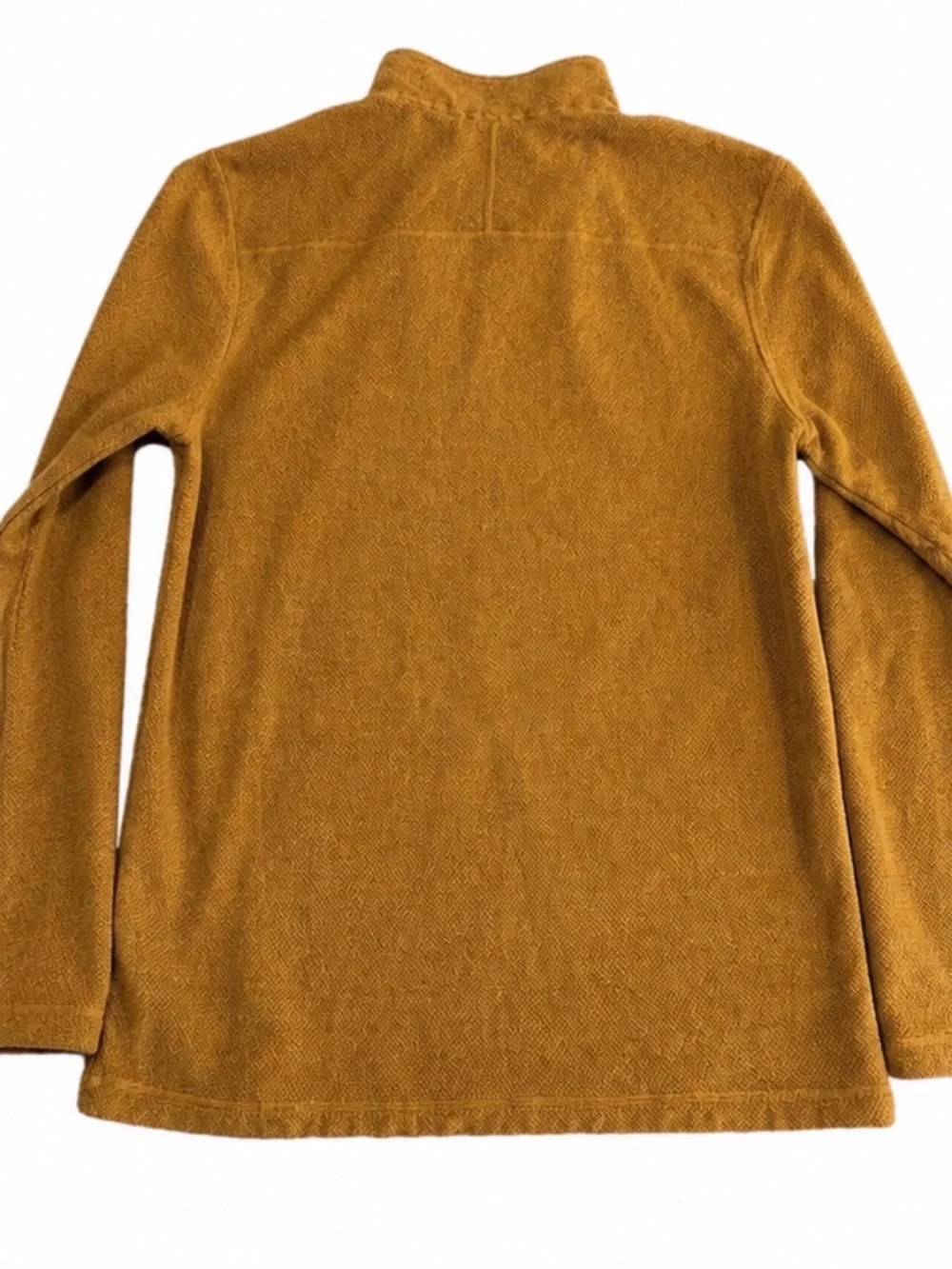 The North Face Men's 1/4 Quarter Zip Pullover  XL Burnt Orange Rust Fleece GOLD