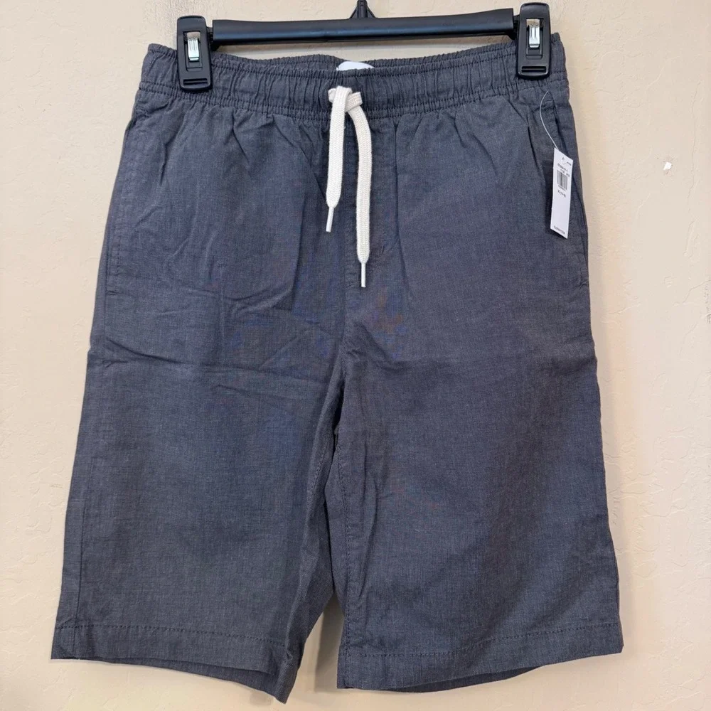 Old Navy Shorts Boys XL 14-16 Gray Casual Elastic‎ Waist Drawstring Cotton NEW