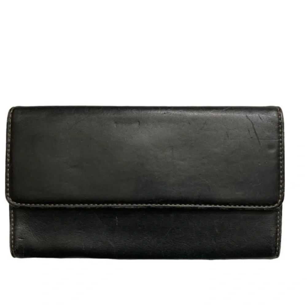 Coach vintage black leather wallet