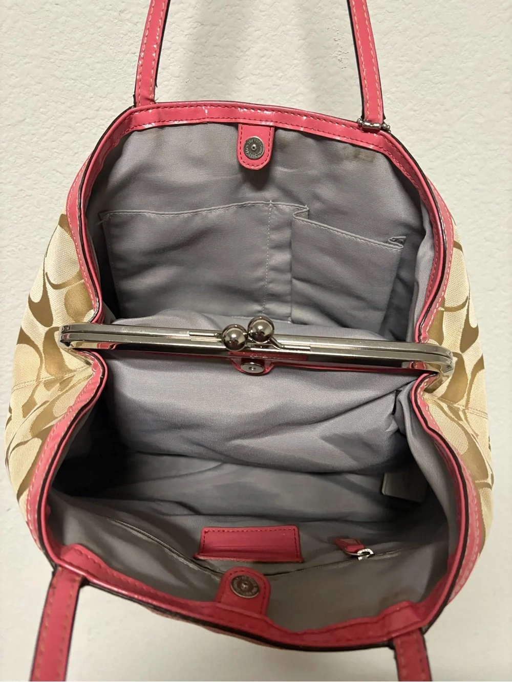Coach canvas tote