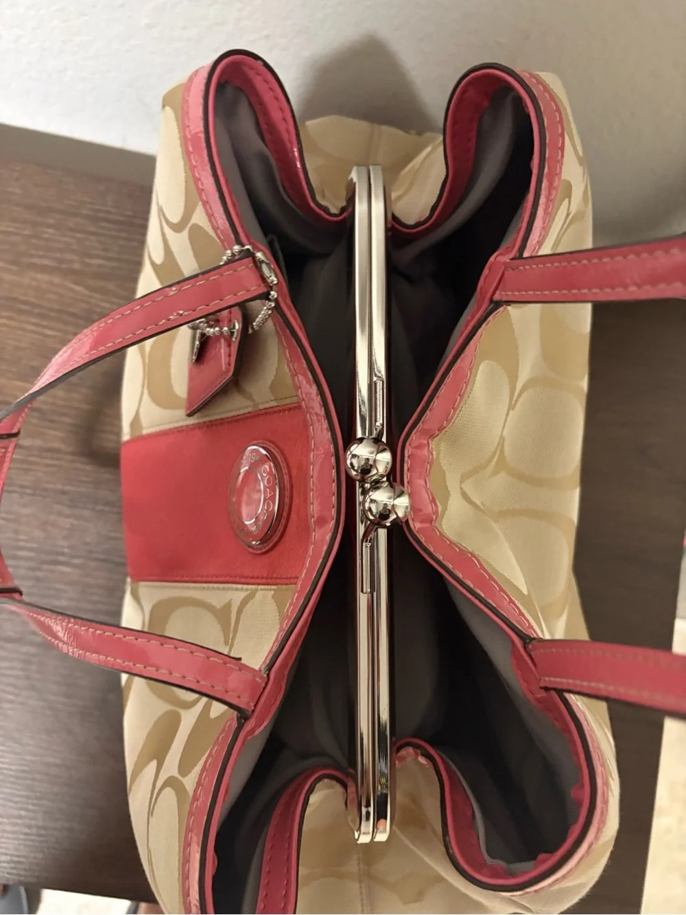 Coach canvas tote