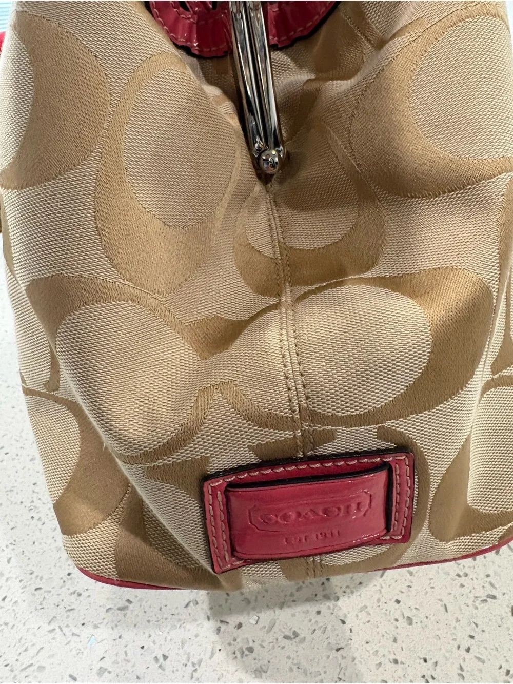 Coach canvas tote