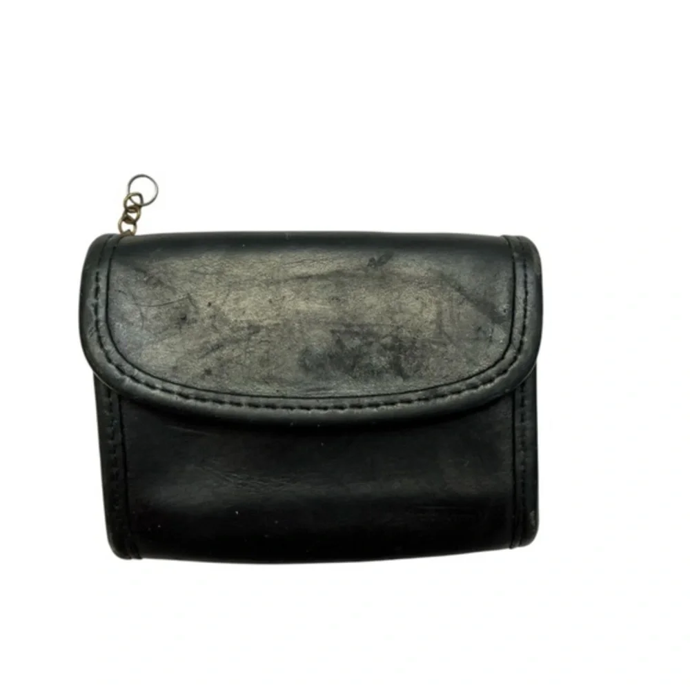 Coach vintage black leather Multifunction Wallet Cardholder