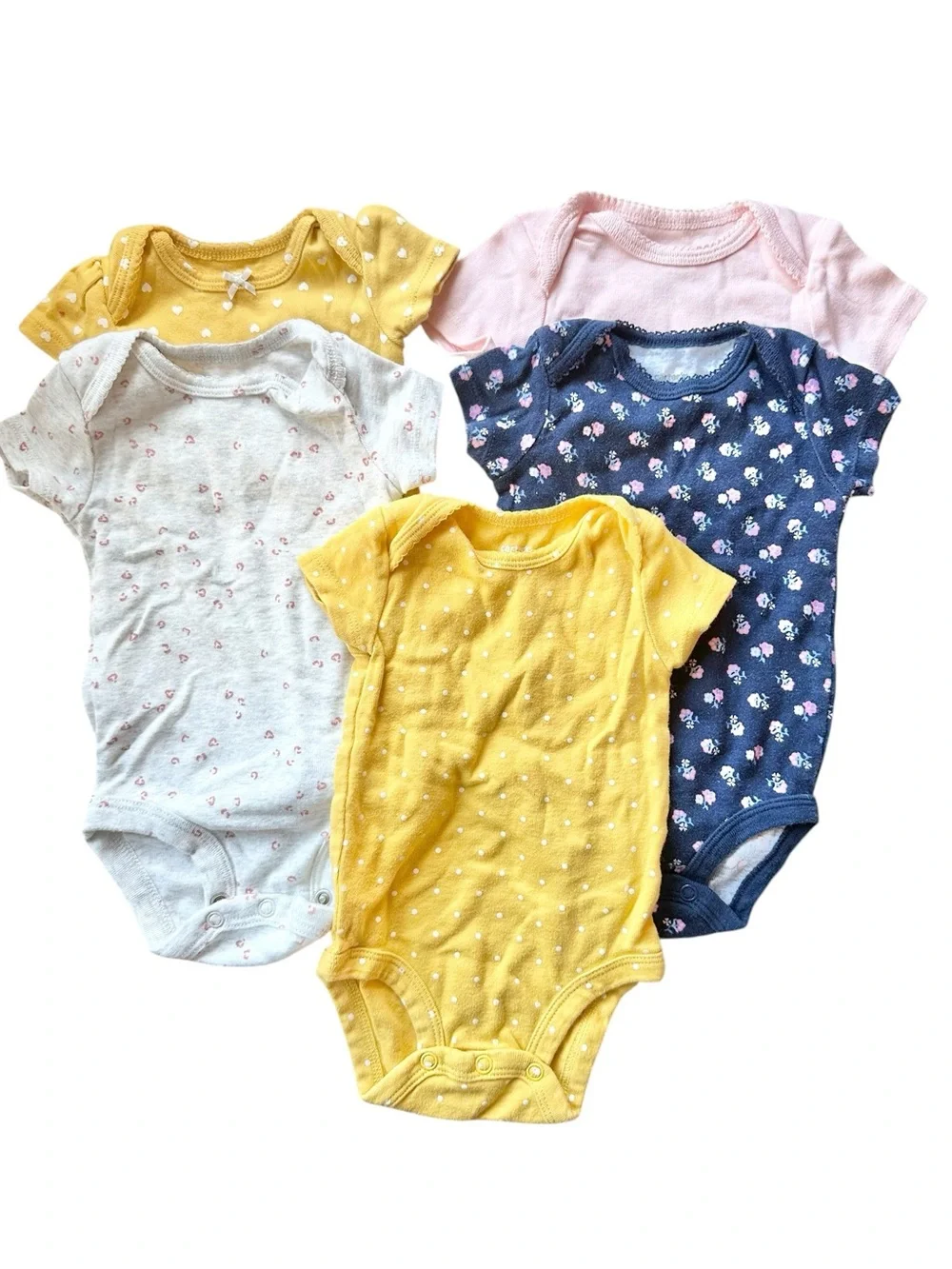 Carter’s short sleeve onesie bodysuit lot Size 0-3 months (3m)