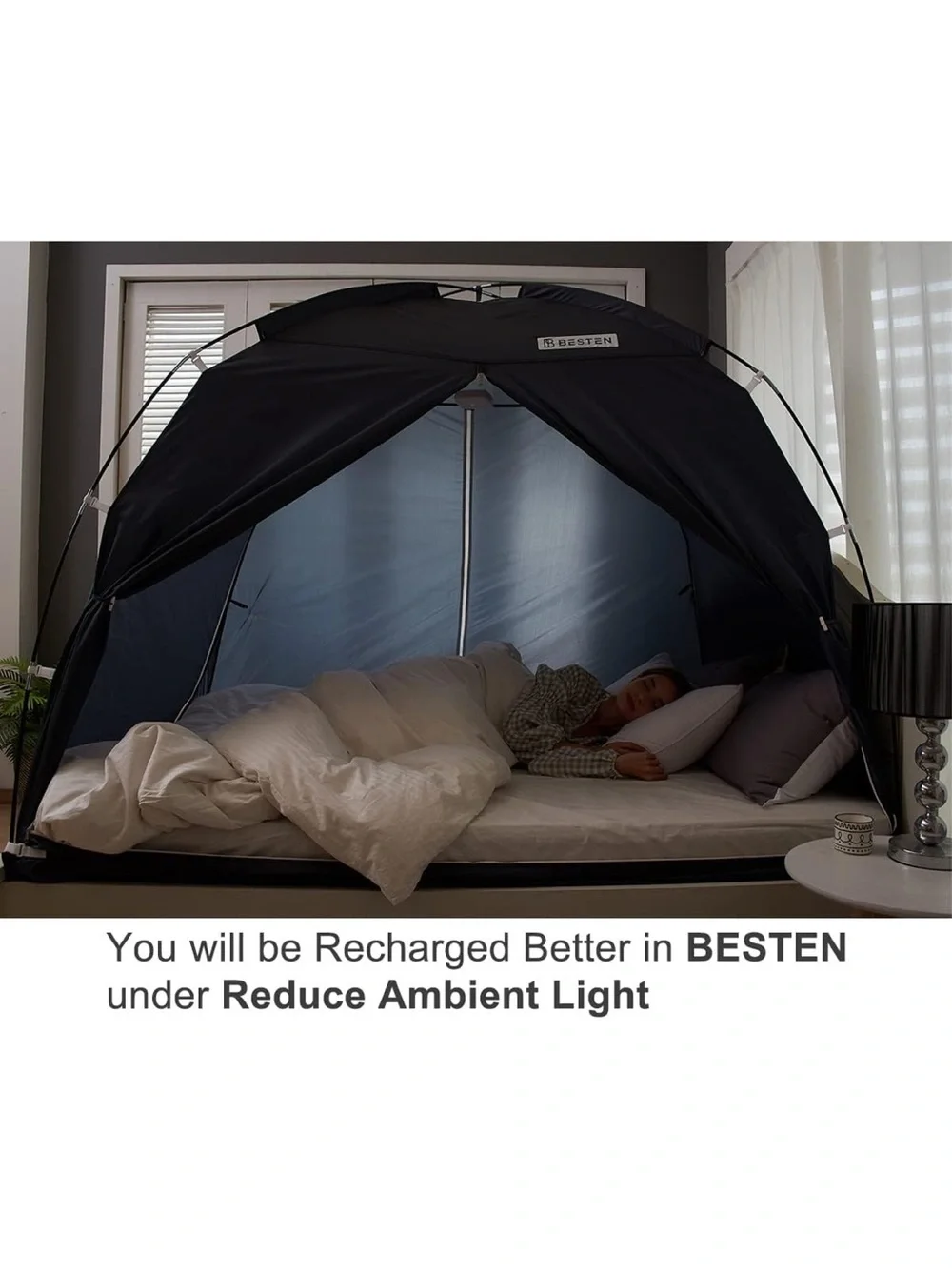 Besten black bed