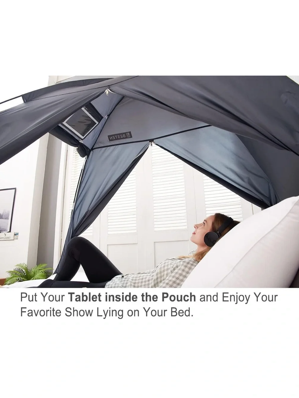 Besten black bed
