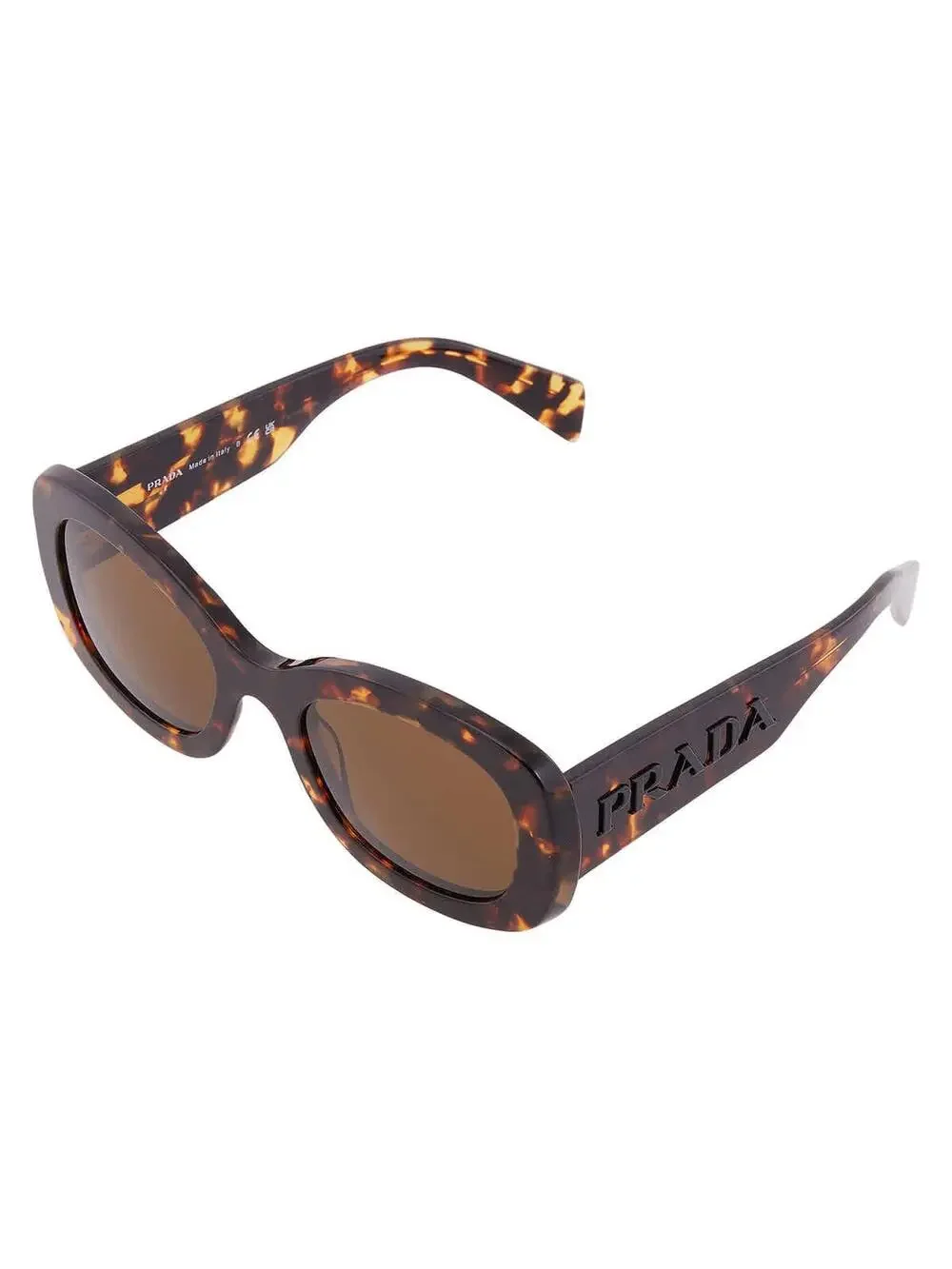 Prada Brown Oval Ladies Sunglasses Pr #265264P27B