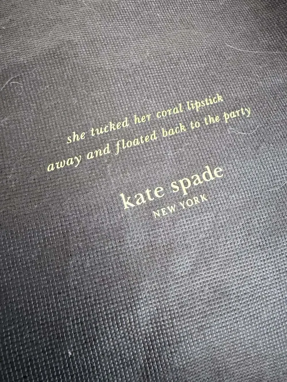Kate Spade New York Fabric Dust Storage Bag with Drawstring