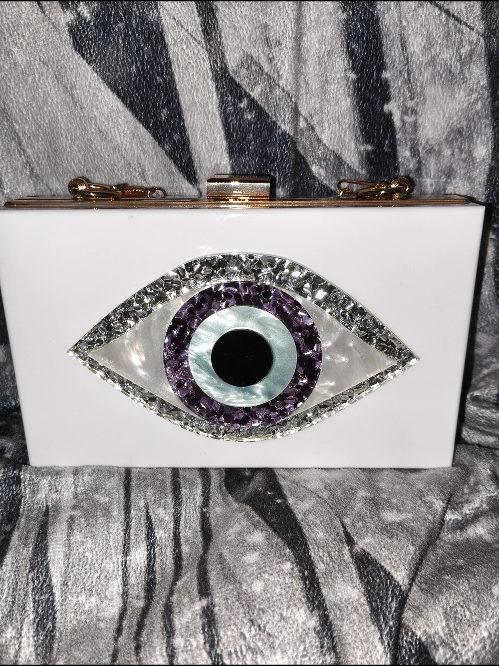 Evil Eye Acrylic Clutch