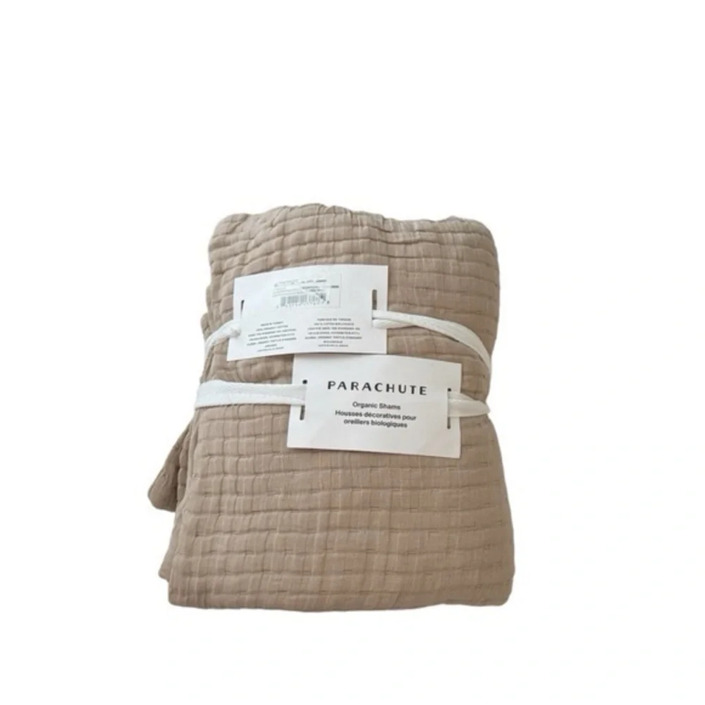 NWT Set of 2 x Parachute Organic Cotton King Size Pillow‎ Cover Sham Set