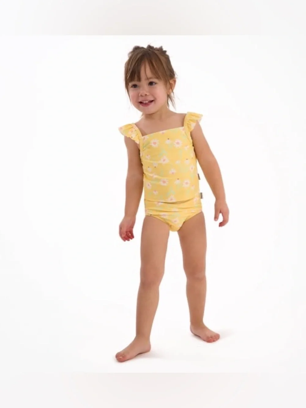 ☀️Gerber Girls Yellow Daise's 🍭Floral Tankini Swimsuit 2T- NWOT