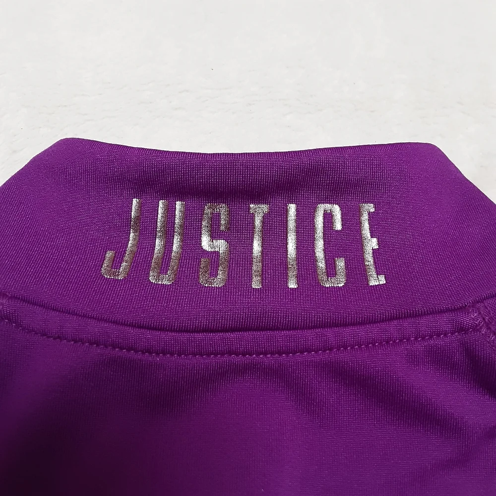 Justice Quarter Zip Pullover Shirt Girls Size 7