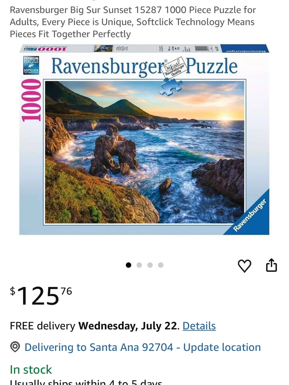 Ravensburger puzzle vegetation sea