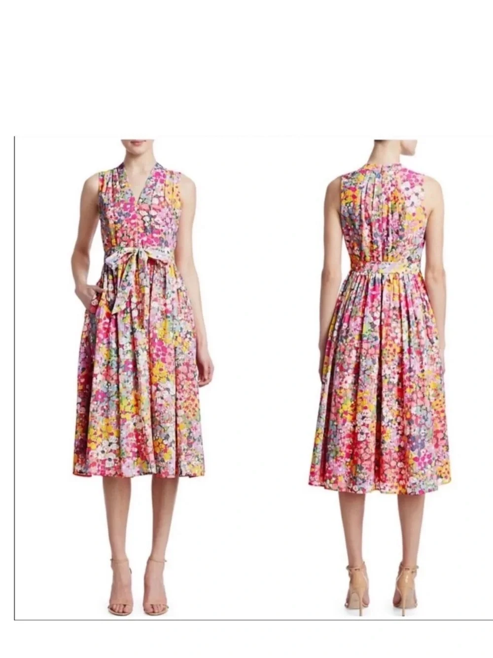 kate spade sleeveless midi