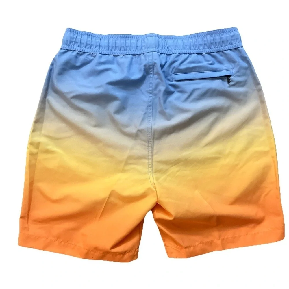Saks Fifth‎ Avenue Ombré Swim Trunks S Beach Boating Vacation