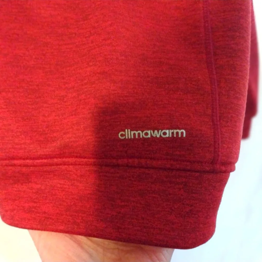 Adidas Red Climawarm Full Zip Hoodie Jacket XL Athleisure Streetwear Sportcore