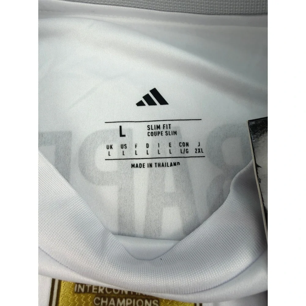 Adidas Mbappé #10 Real Madrid 2025-26 Home Jersey White Slim Fit Mens L