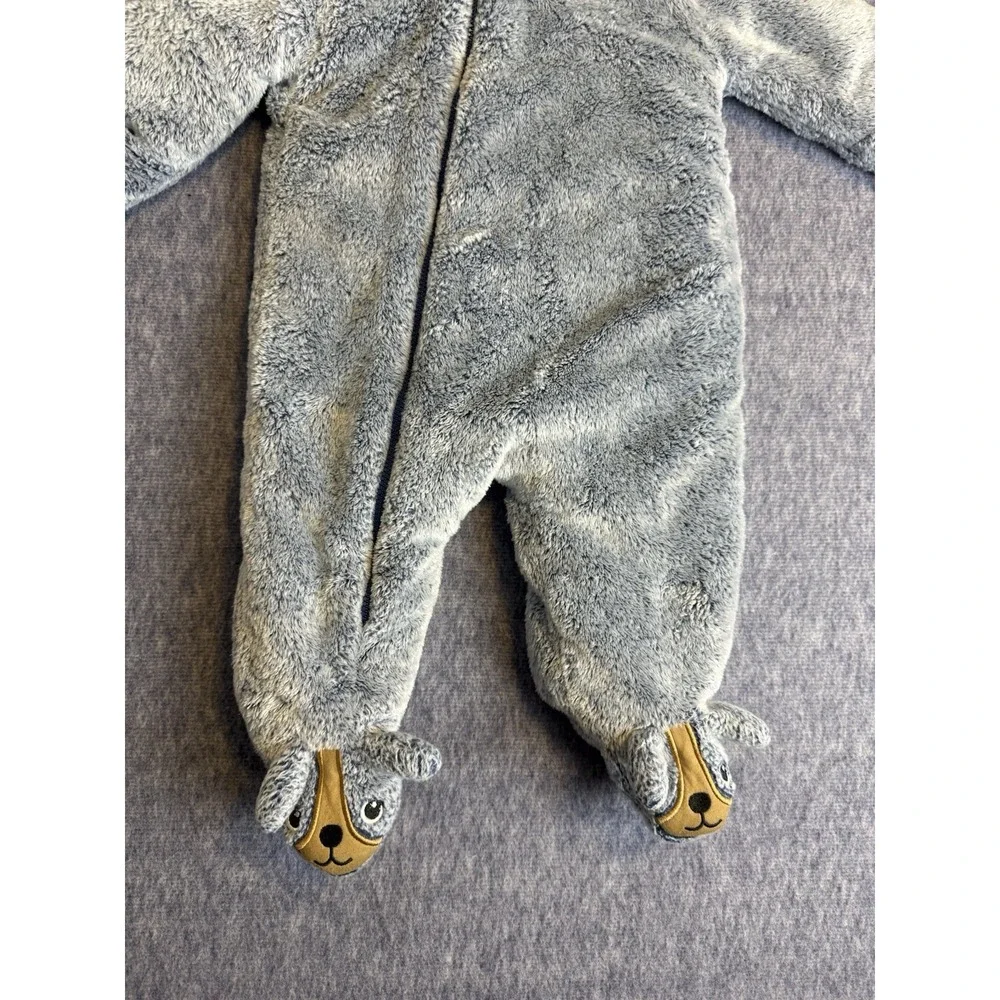 3-6M Unisex‎ Koala Baby 1-Piece Plush Hooded Pram Suit Fleece Jumper Blue