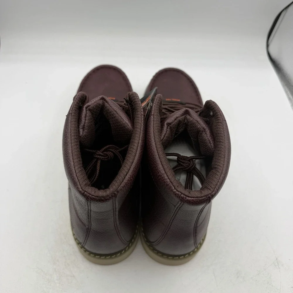 Lugz toe steel oxblood