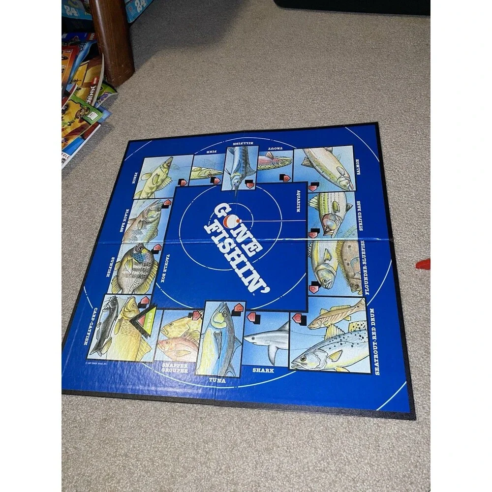 Vintage 1987 Gone Fishin' The Ultimate Game For Fishermen Complete Set