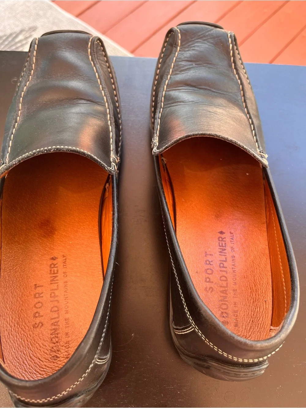 Donald J. Pliner Sport Italian Leather Driving Loafers Men’s 11.5M Black
