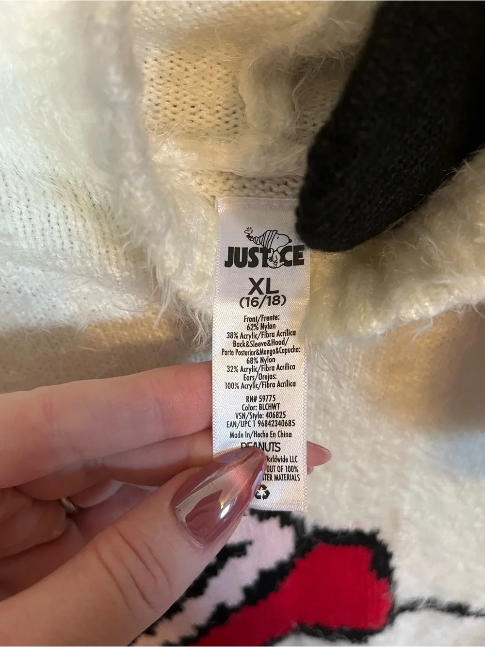 Justice cream fuzzy