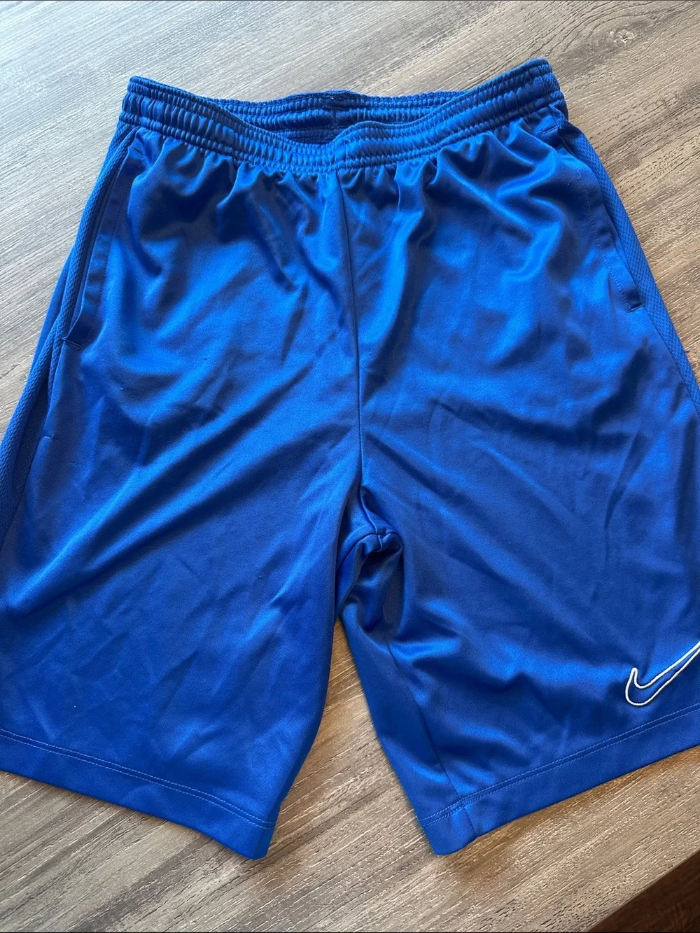 Kids blue Nike shorts