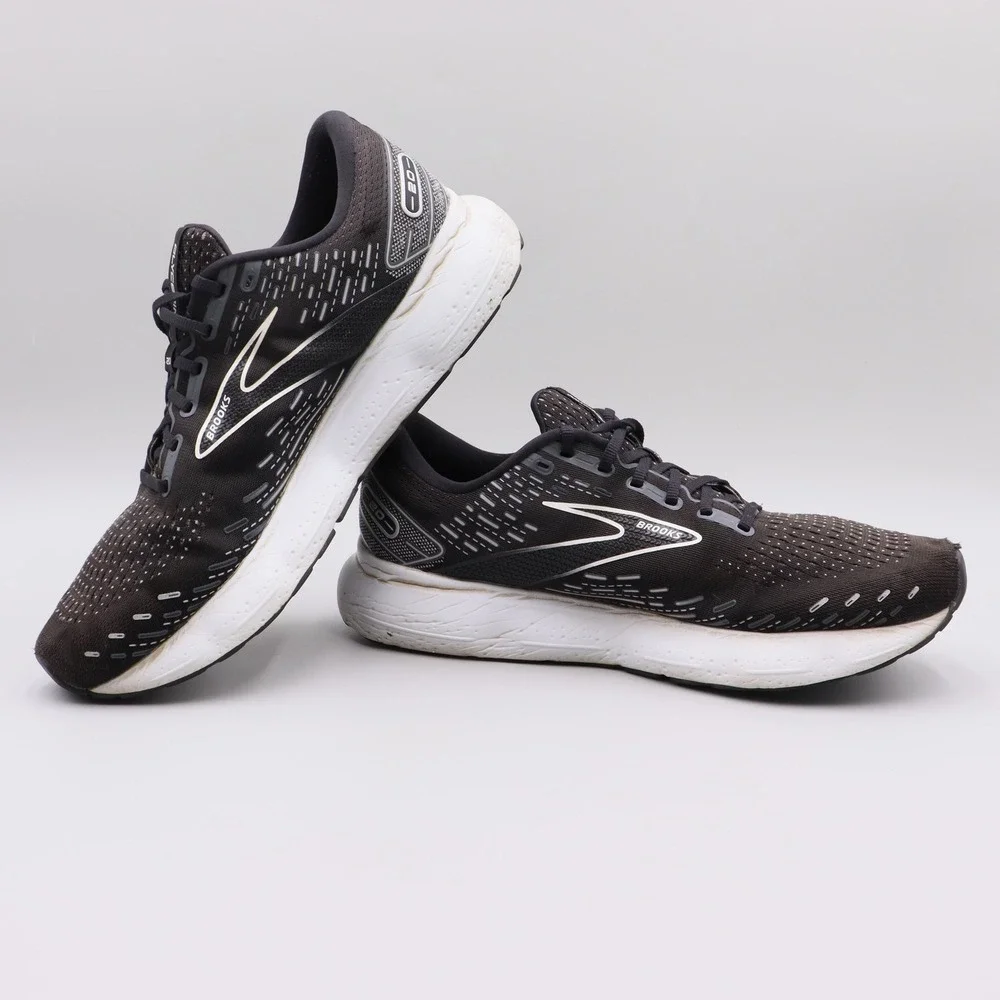 Brooks Glycerin 20 Mens Size 14D US Black White Running Shoes 1103821D059