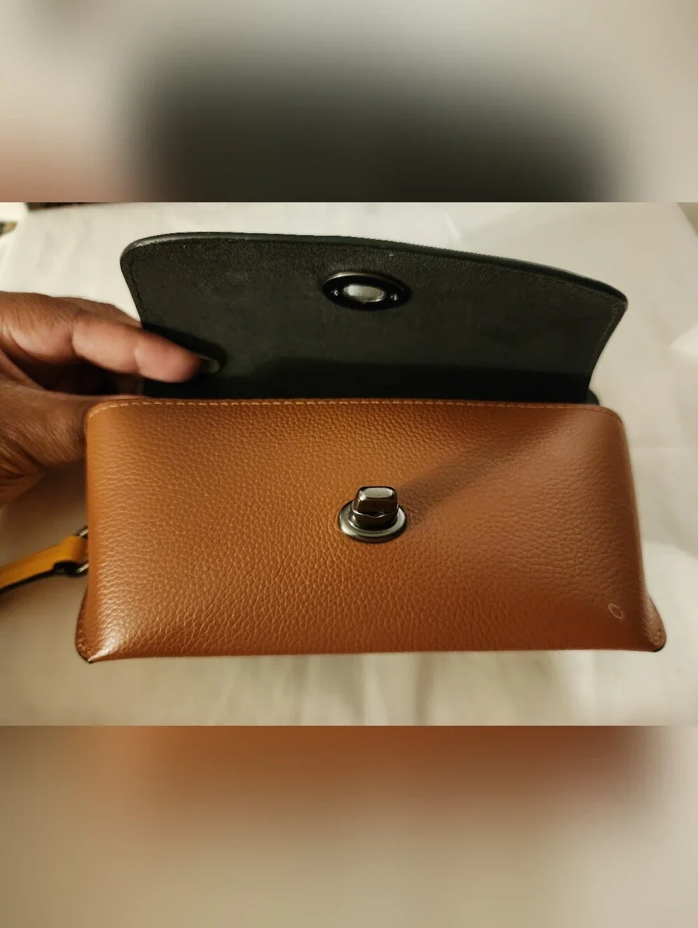 GUC COACH Sunglasses Case Bag Charm In Colorblock, Style No. 1267