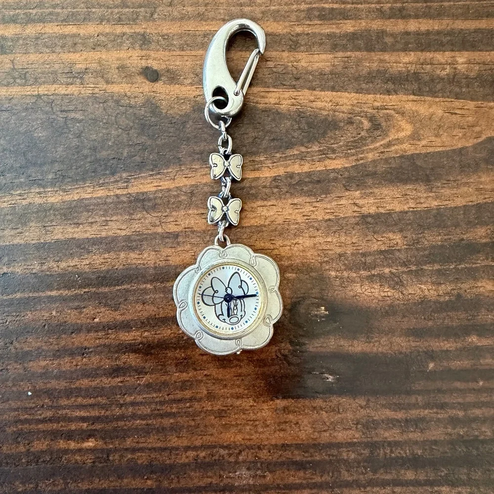Rare Vintage Disney Minnie Mouse Watch Clip On
