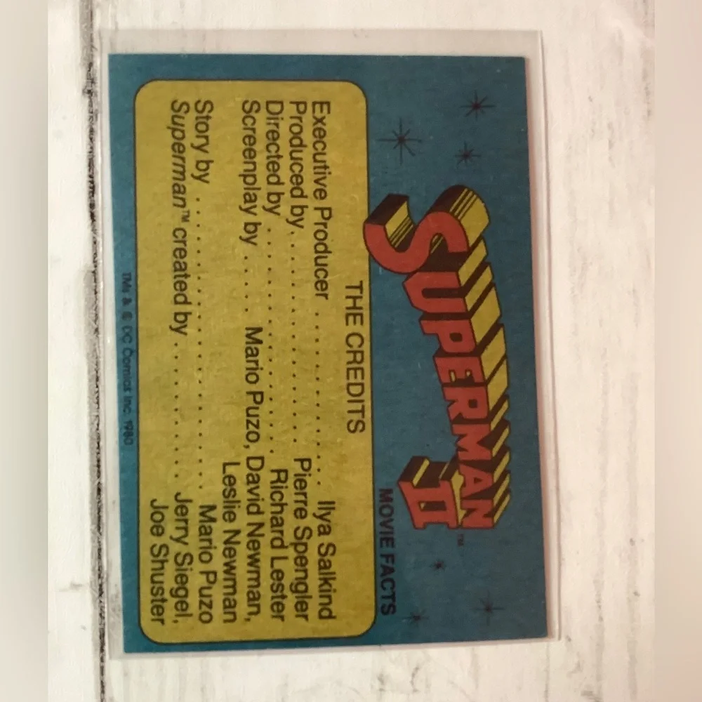 DC Comics 1980 topps