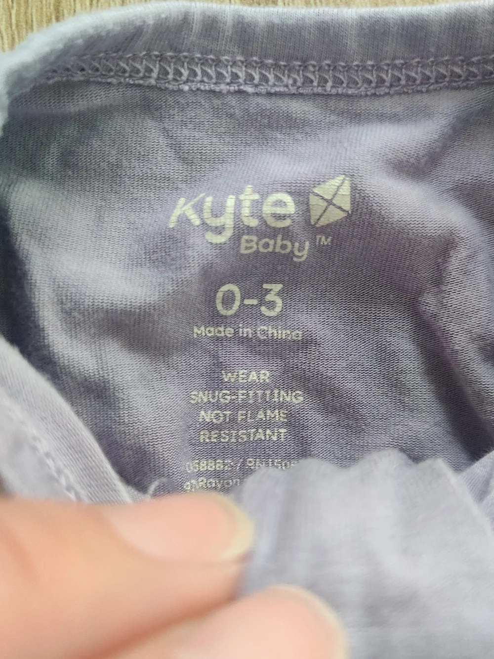 Kyte Baby Lavender Infant Bodysuit Footie Size 0-3mo