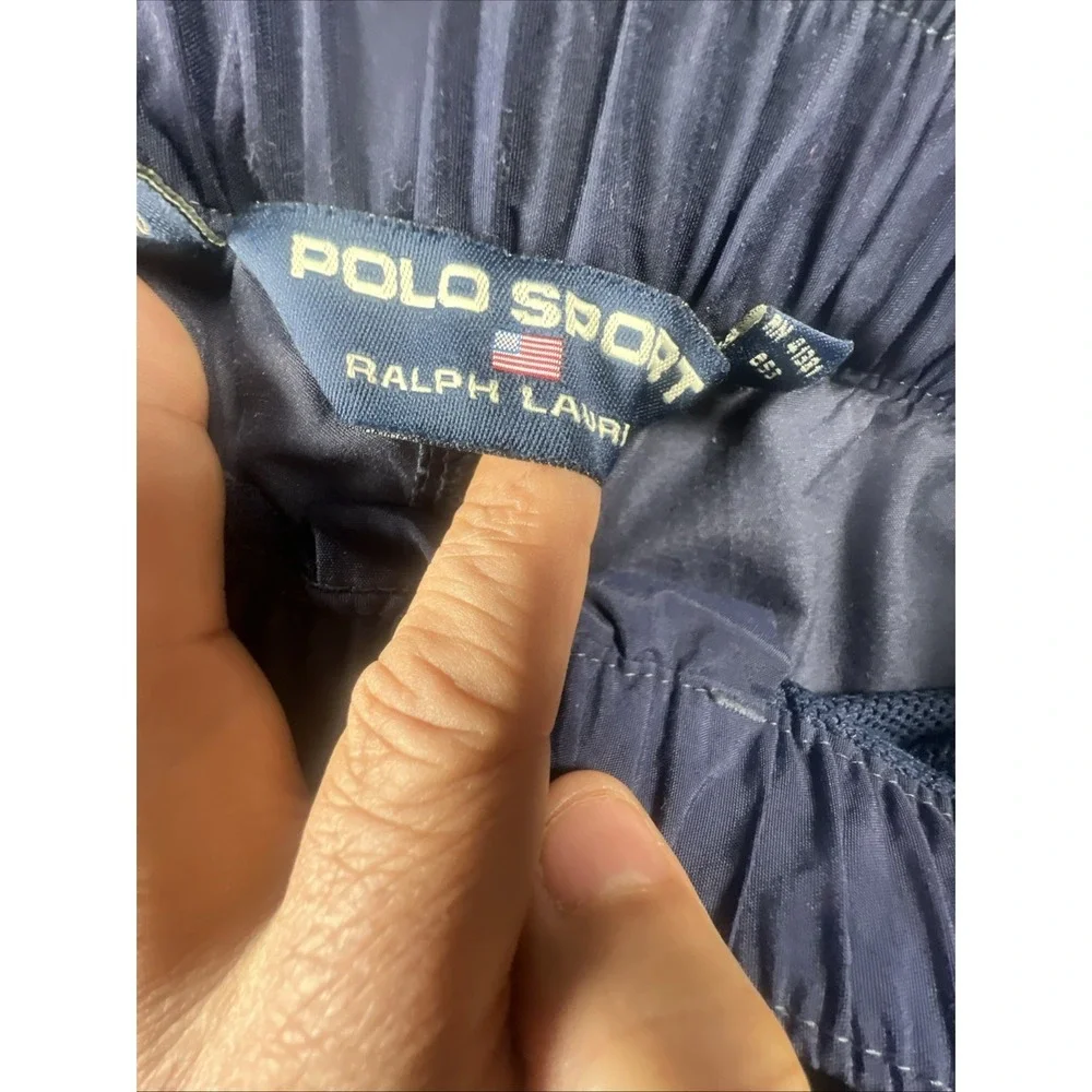 Polo Sport Ralph Lauren Shorts Mens Size MediumNavy Cargo Nylon Web Belt Utility