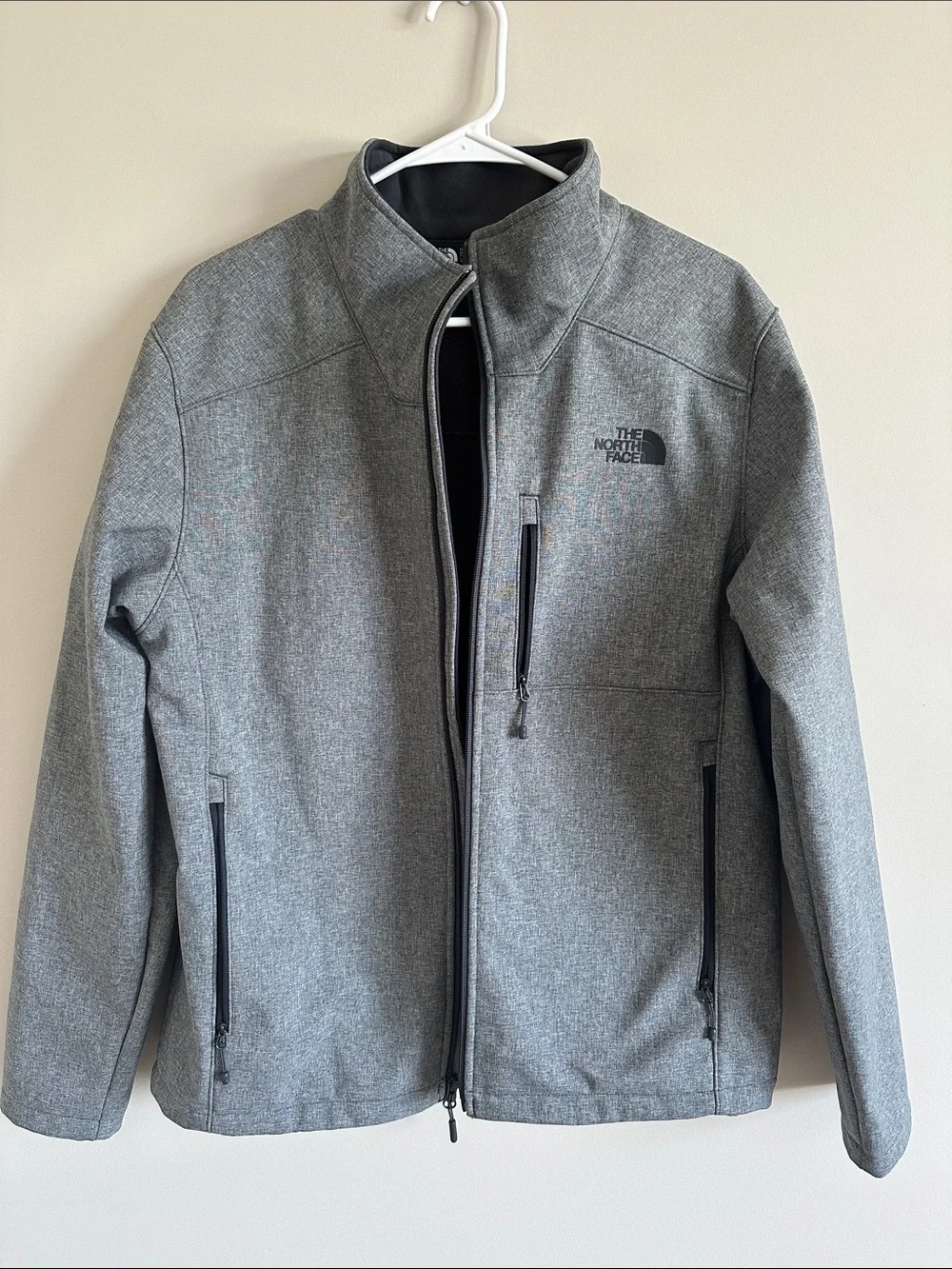 The North Face Men's Heather Grey Softshell Jacket