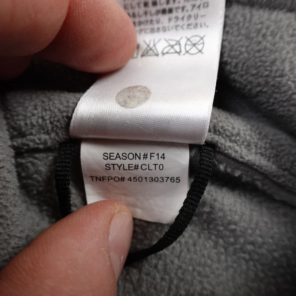 North Face Jacket Girls L 14-16 Gray Zip Fleece Pile Sweater Sweatshirt Hiking‎
