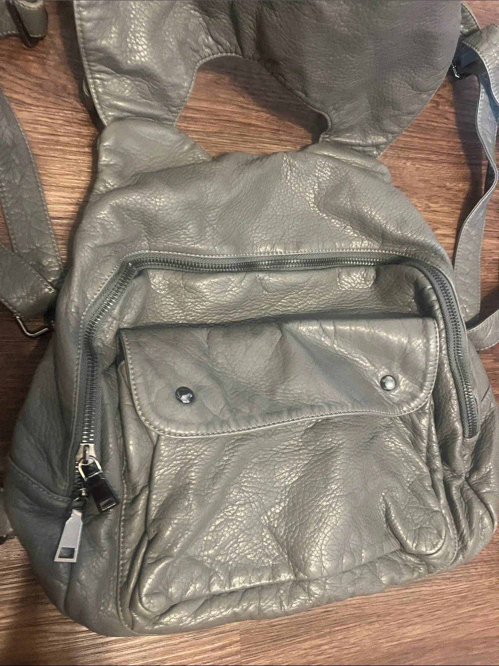 Source Unknown Grey Studded Women’s Backpack