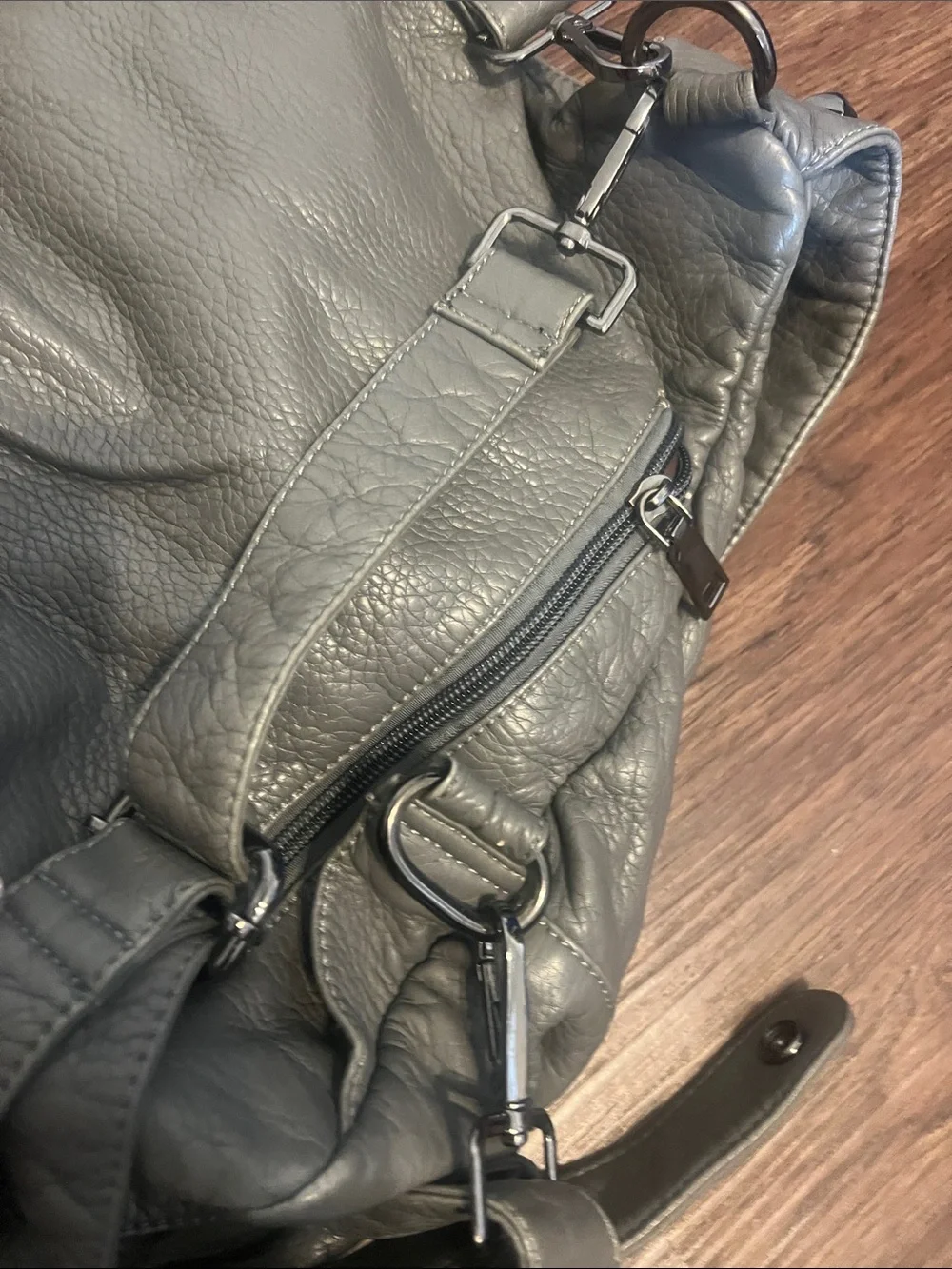 Source Unknown Grey Studded Women’s Backpack