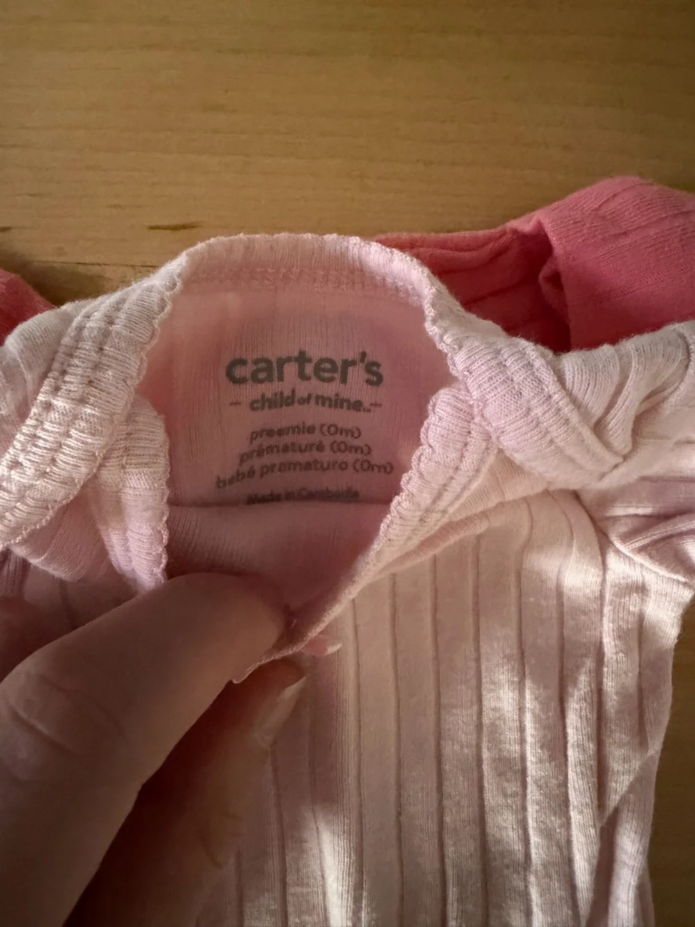 Carters soft ribbed