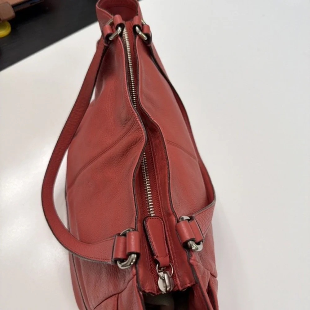 Coach hobo fabric flat
