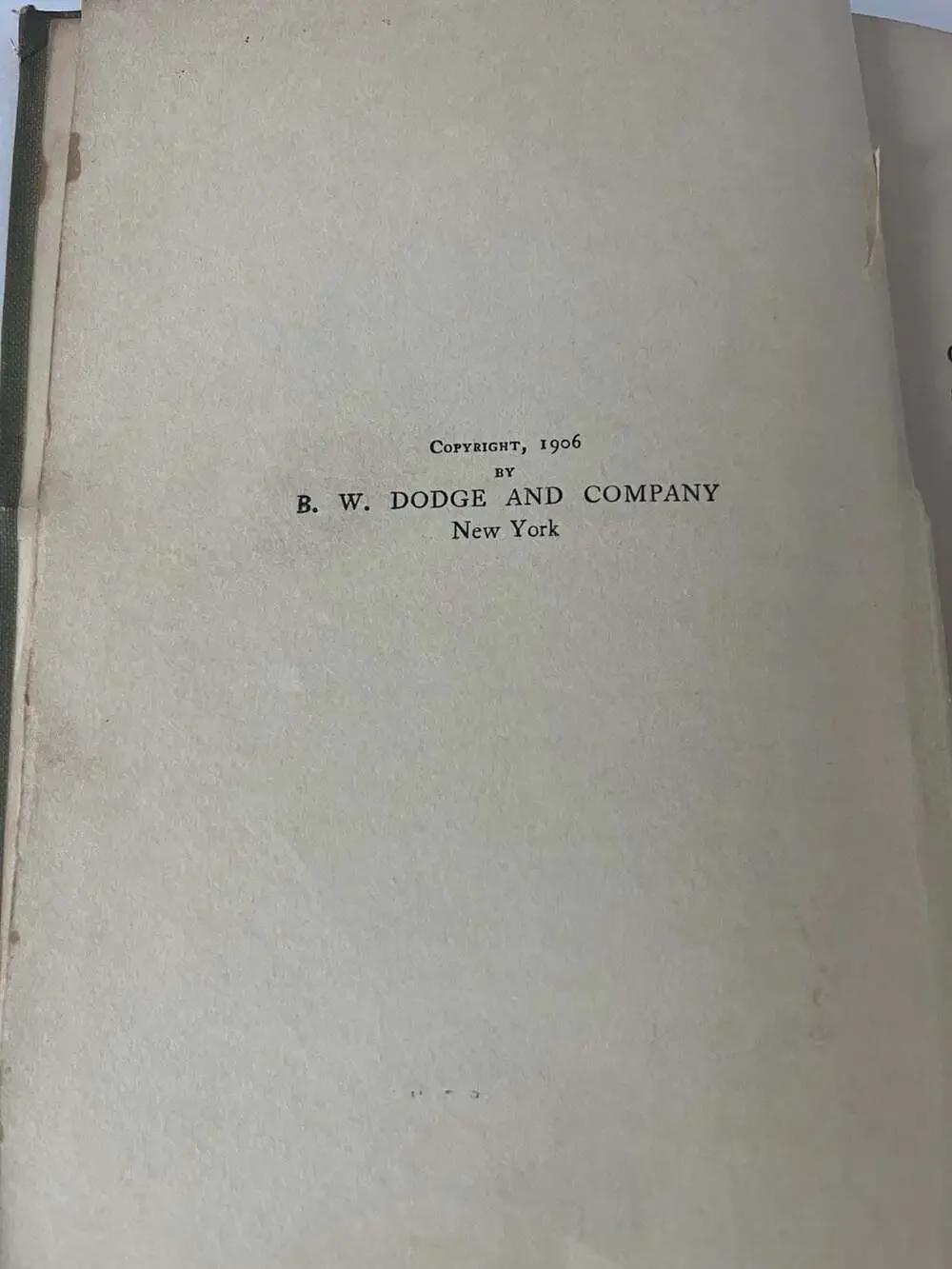 B. W. Dodge and Company rare 1906